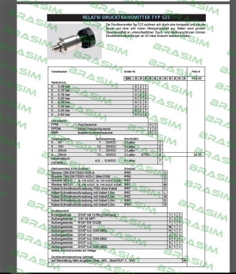 Huba Control-Typ 525 (0 ... 0.05 -0.6 bar)  price