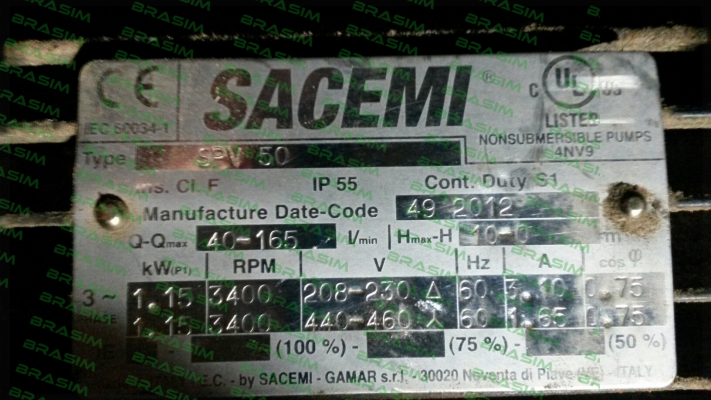 Sacemi-SPV 50 49-2012 price