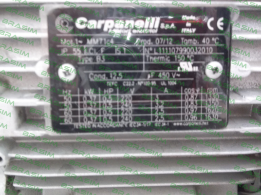 Carpanelli-MM71 c 4 Ser. Nr.: L111107990032010 oem  price