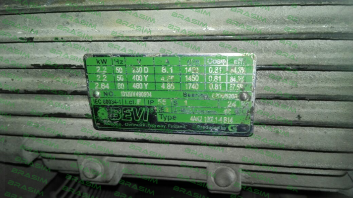 Bevi-Obsolete 1312BV490504 replaced by IE3 class F RAL5010  price