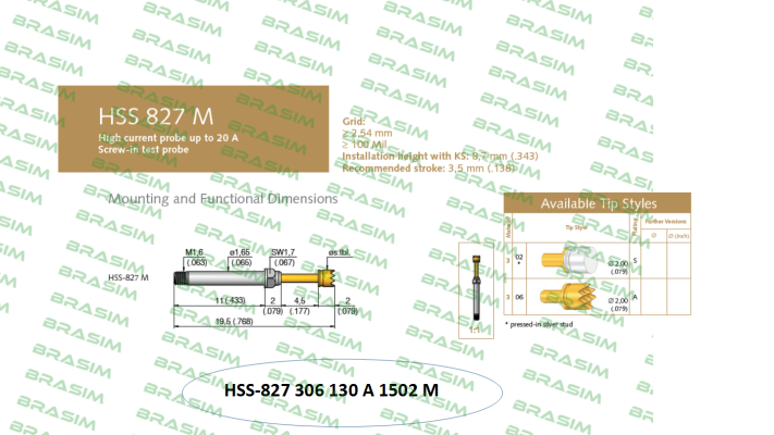 Ingun-HSS-827 306 130 A 1502 M  price