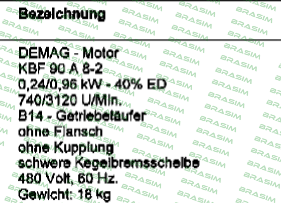 Demag-KBF 90A 8/2 price