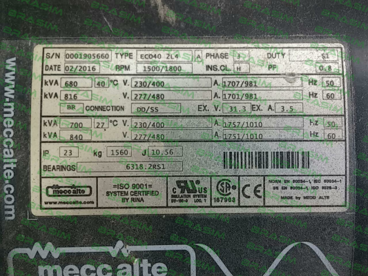 Mecc Alte-ECO402L4BMD114PD  price