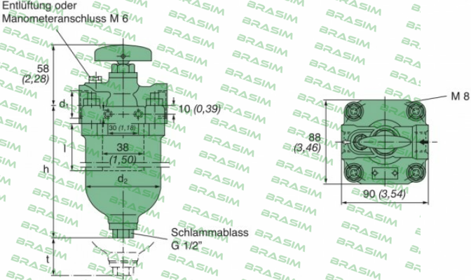 Mann Filter (Mann-Hummel)-P/N: 5131063051, Type: KMGP00014  price