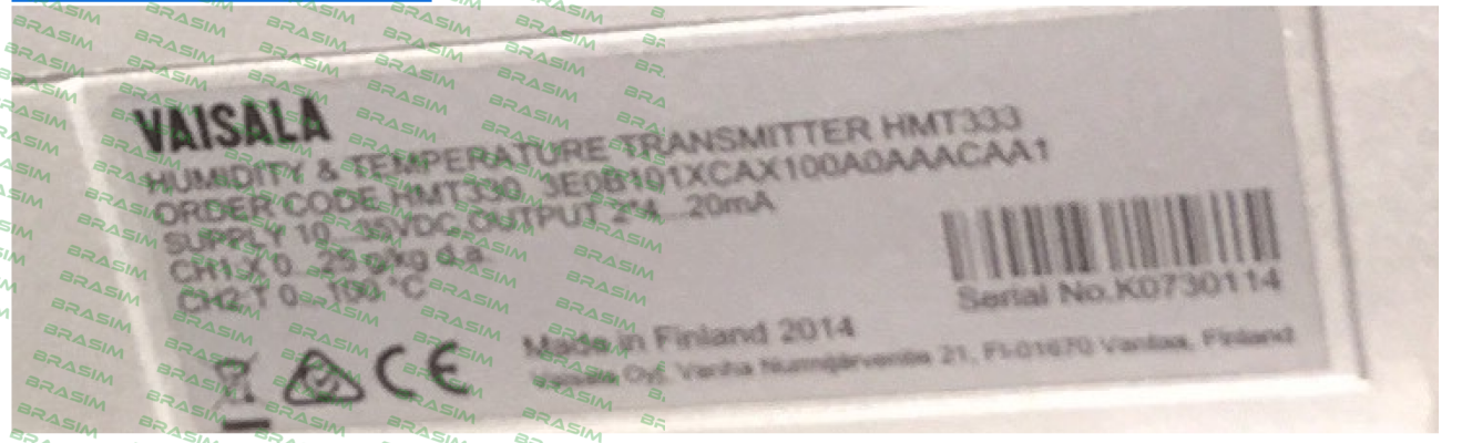 Vaisala-HMT330 3E0B101XCAX100A0AAACAA1  price