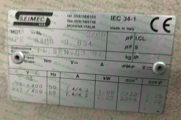 Seimec (Rossi)-HPE 63MB 2 B34 - OEM  price