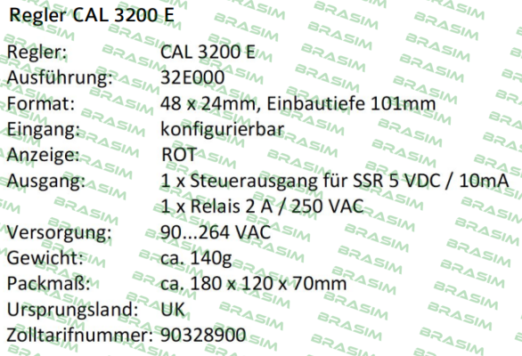 Cal Controls-CAL32E000  price