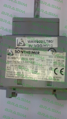 Sontheimer-WAW922/LT80/3V /Z33RG/1/NGG/HV10  price