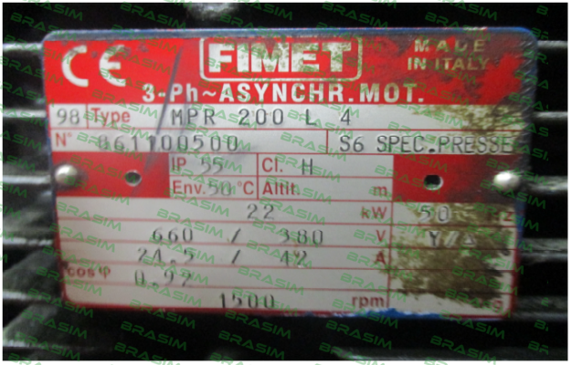 Fimet-MPR 200 L-4 price