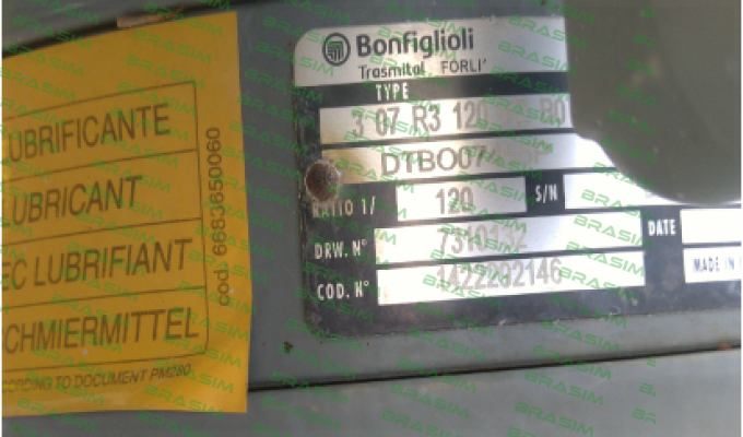 Bonfiglioli-307 R3 120 HZ P160 B0 W0A LO PV price