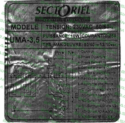 Sectoriel-UMA3.5 230V AC price