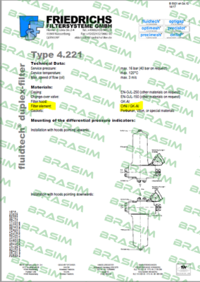 Fluidtech-DF 4.221-B32.025.L2-P.H.N-5.02-2,0-f2.2,0  price