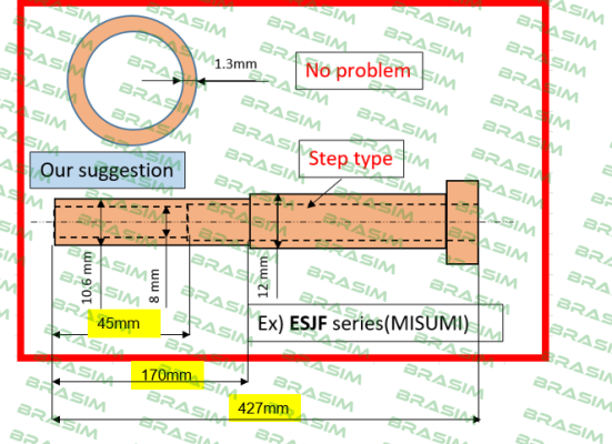 Misumi-ESJF15-428-V8.0-P10.6-C8.4-N258-S45  price