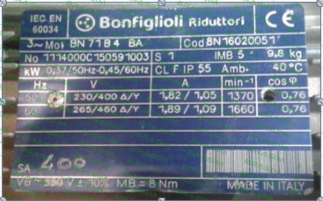 Bonfiglioli-BN 71B 4 BA B5 price