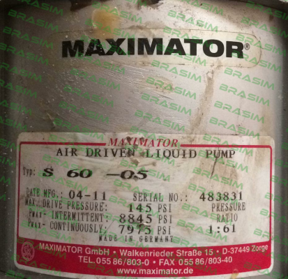 Maximator-S60 / 3130.0199 price