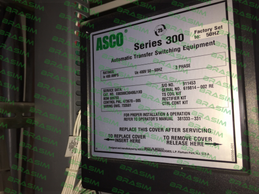 Asco-SERIES 300 3PHASE  price