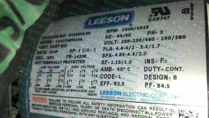 Leeson-C143T34FK14A (obsolete) - replaced by 122085.00  price