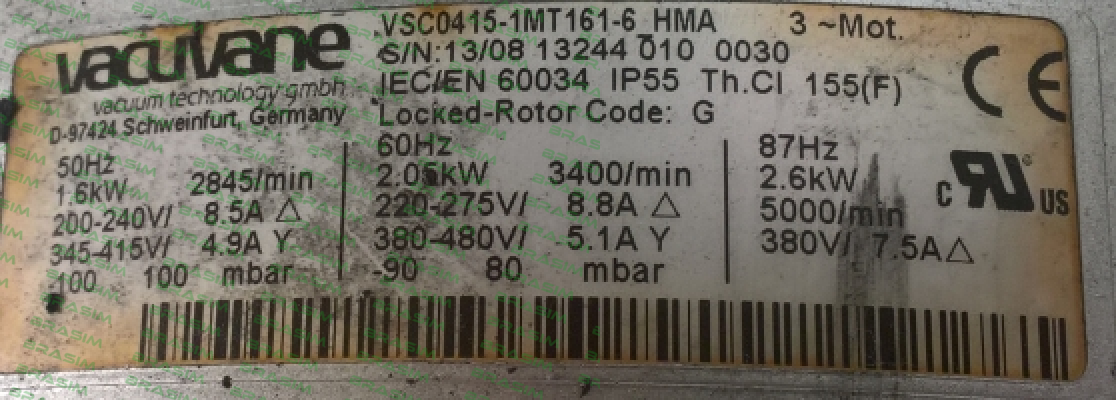 Airtech-VSC0415-1MT161-6 HMA - obsolete/ replaced by 70-603190501  price