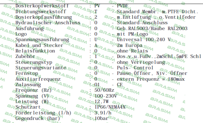 ProMinent-BT4B / BT4B1604PPB2000UA110000 price