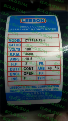 Leeson-ZYT 124/19 2 hp - OEM   price