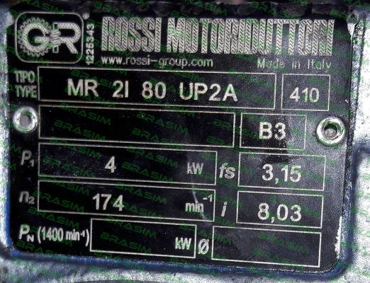 Rossi-MR 2I 80 UP2A - 28x250 - 8,03 price