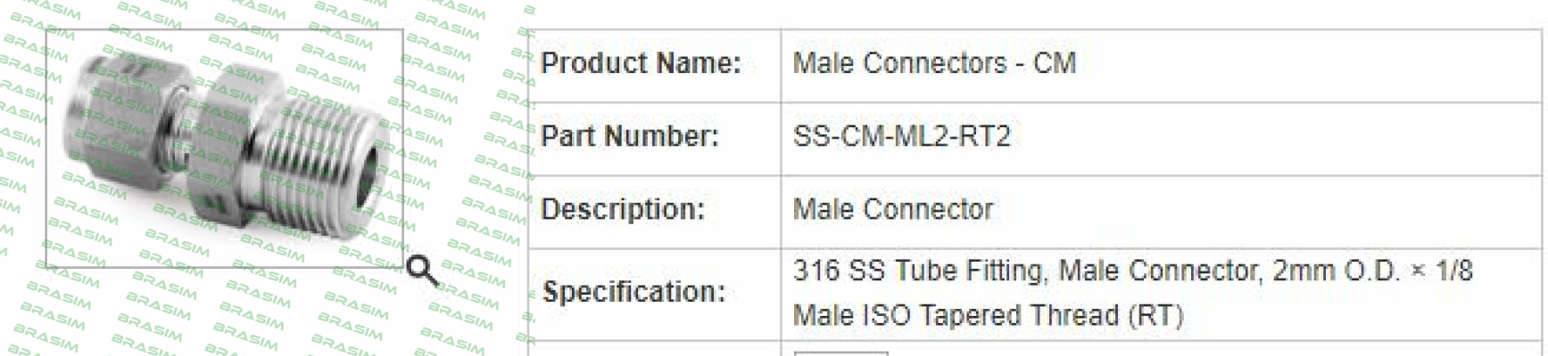 Fitok-P/N: SS-CM-ML2-RT2  price