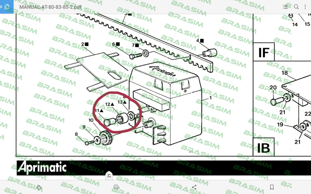 Aprimatic-Counter roll for Aprimatic AT80 Z16  price