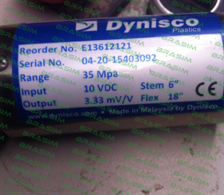 Dynisco-Model: E13612121    (ECHO-MV3-MPA-R21-UNF-HIR-S06-F18-NTR)  price