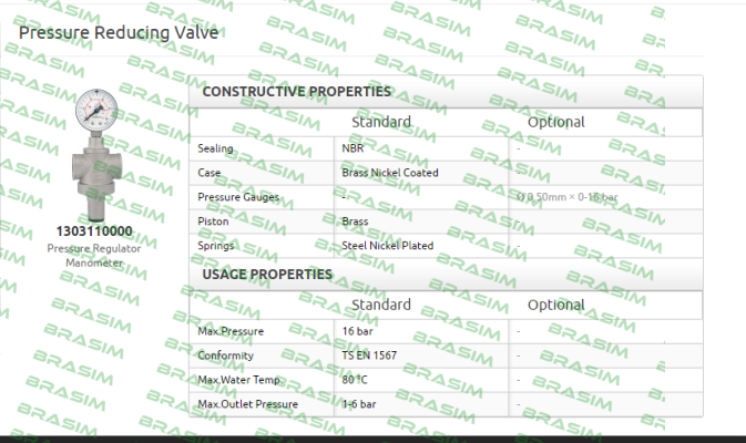 Pakkens-type: 1303110000, DN50  price