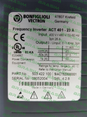 Bonfiglioli-Type: ACT 401-23A price