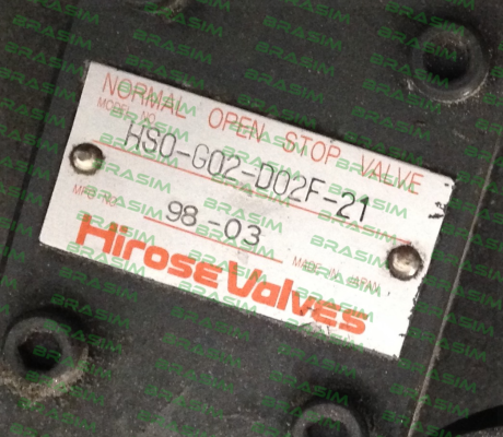 Hirose Valve-HS0-G02-D02F  price