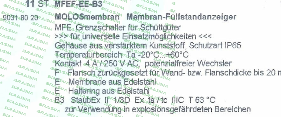 Mollet-MFEF-EE-B3 price