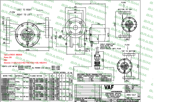 VAF Instruments-B5025C13  price