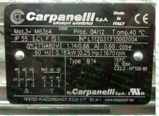 Carpanelli-Typ 63L/4-UL/CSA (M63b4)   price