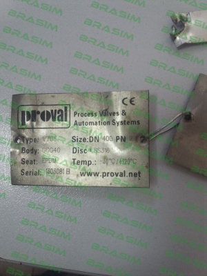 Proval-Type: V705  Serial:1303081 B DN400  price