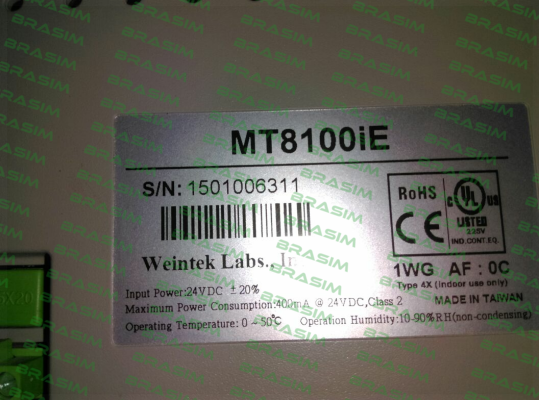 Weintek-MT8100iE1WG - not available, alternative - MT8102iE  price