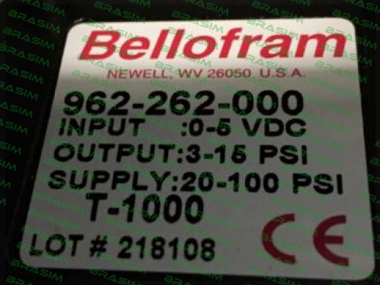 Bellofram-962-262-000  price