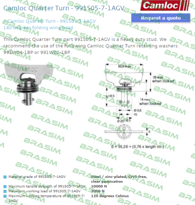 Camloc-991S05-7-1AGV price