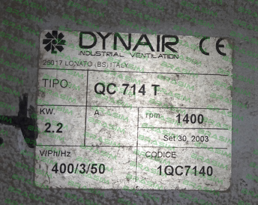 Dynair-Fan Blade/Wing For Type: QC 714 T (1QC7140)  price