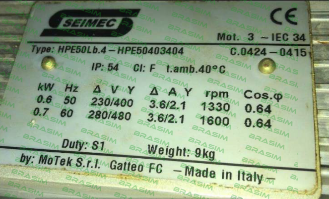 Seimec (Rossi)-HPE50403404  price