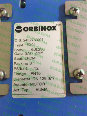 Orbinox-EX DN 125 mit OS 243278-001  price