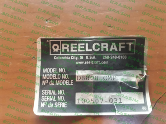 Reelcraft-D8800 OMP obsolete,no replacement  price