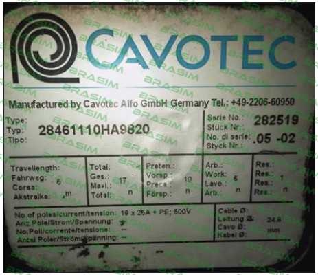 Cavotec-28461110HA9820 OEM  price