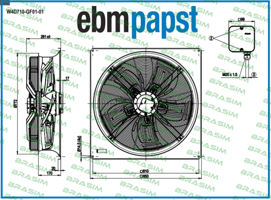 EBM Papst-W4D710GF0101 price