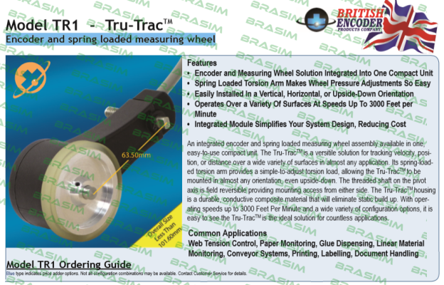 British Encoder-TR1-K1-R6-1800-PP-G2-ST-IP50 price