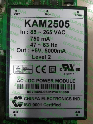 Chinfa Electronics-KAM 2505 obsolete (discontinued), without replacment / alternative  price