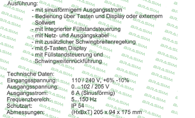 Vibra Schultheis-MFS268-6-230 price