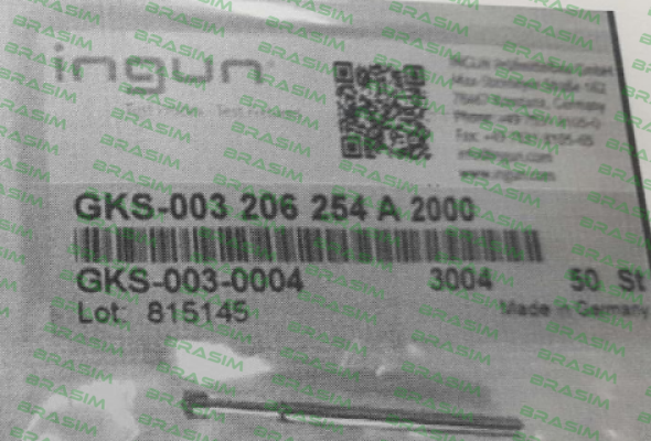 Ingun-GKS-003-0004 price