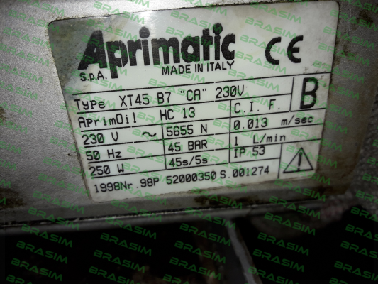 Aprimatic-XT45 B7 "CA" 230 V price