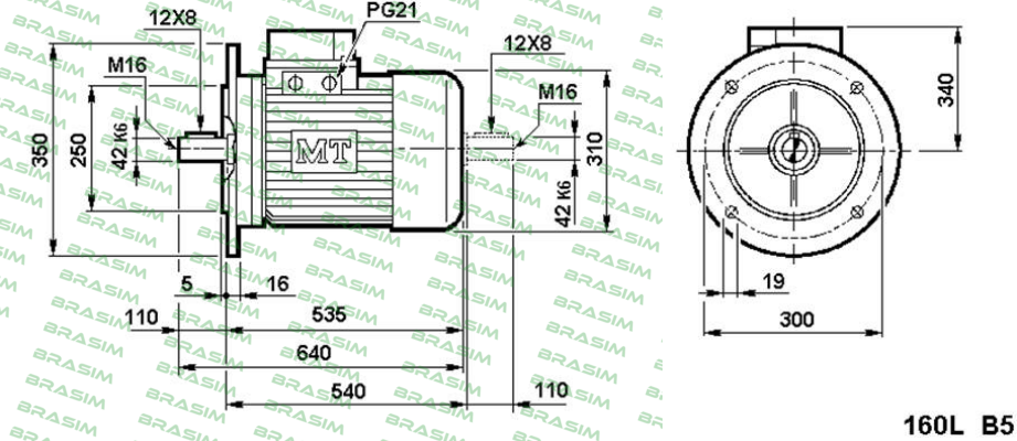 Fimet-Typ DN 160 L-4/8 B3 price